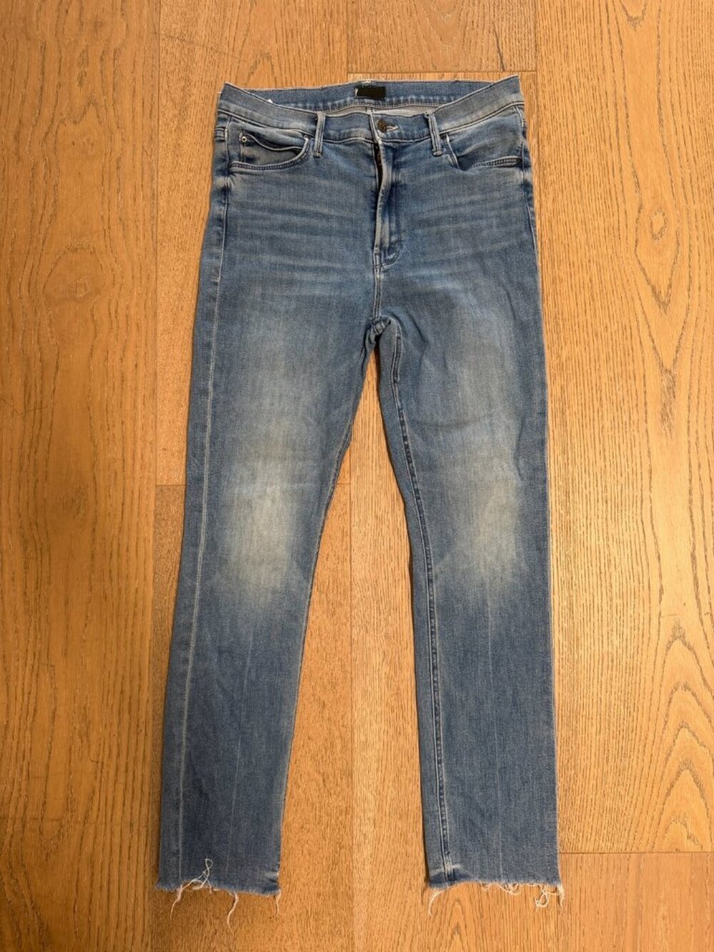 MOTHER The Mid Rise Dazzler Ankle Fray Jeans We The Animals Size 30